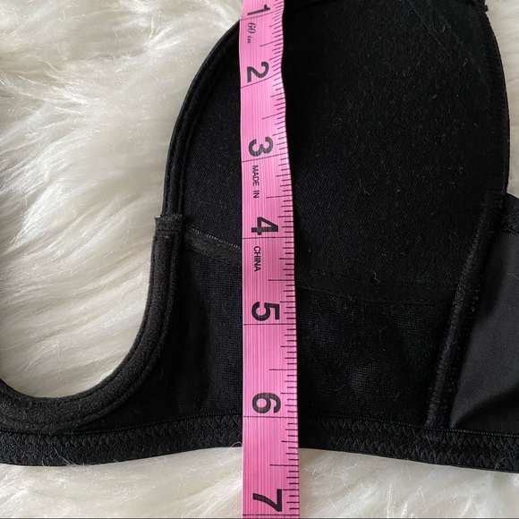 Low Plunging Neckline • Black Bra - Picture 3 of 7